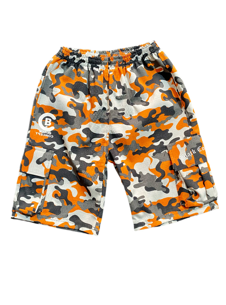 Camoflouge Cargo Shorts