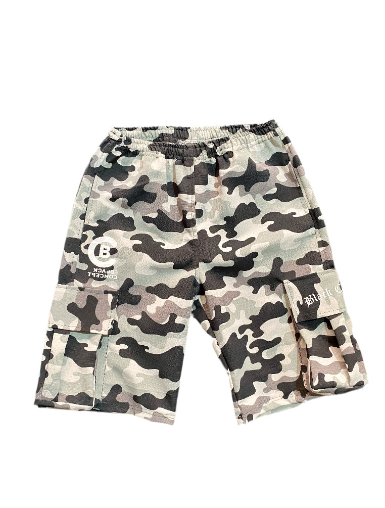 Camoflouge Cargo Shorts